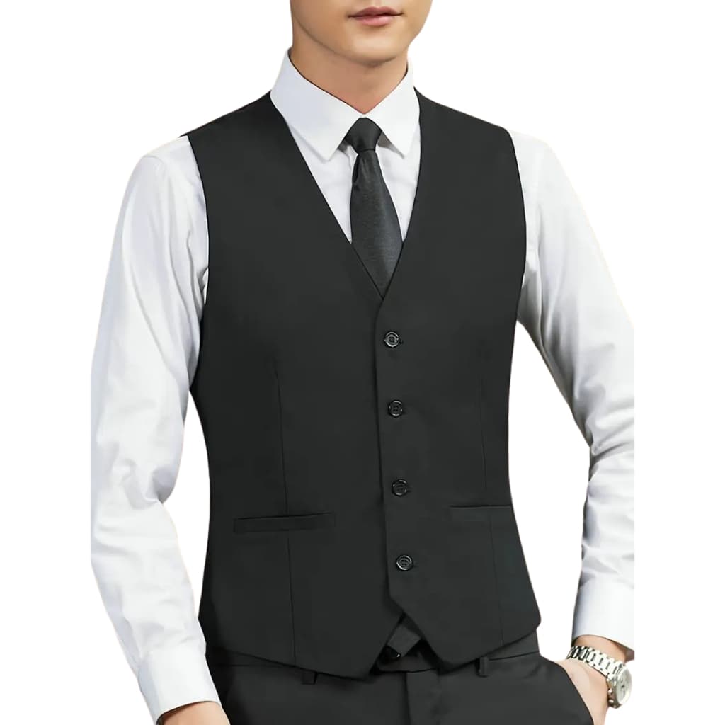 Colete Social Masculino Slim Premium 4 Botões com Regulagem | Elegante | Várias Cores