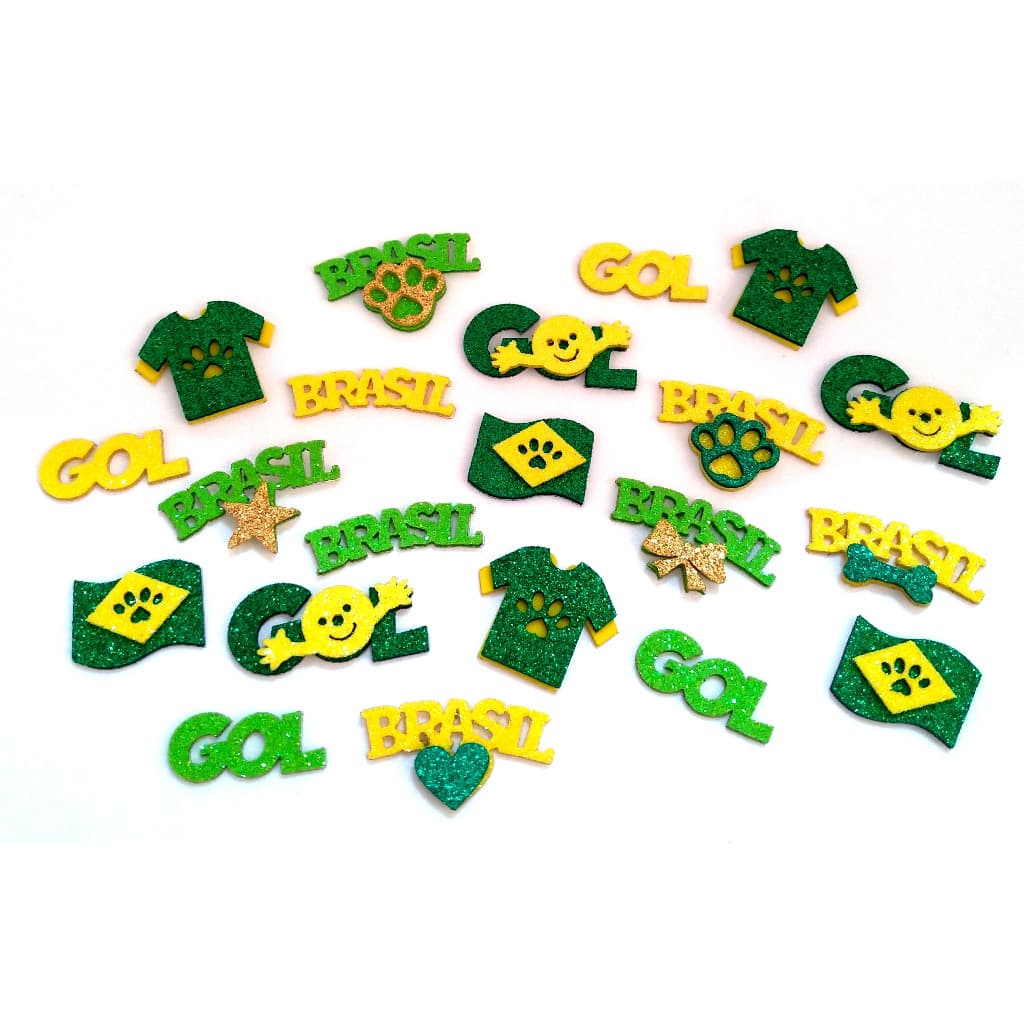 30 Adesivos Pet Copa do Mundo Brasil 2026