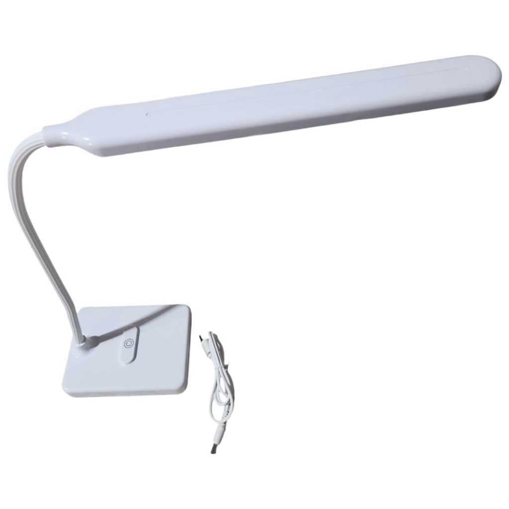 Luminária De Mesa Led Para Proteção Ocular Branca Usb Charging