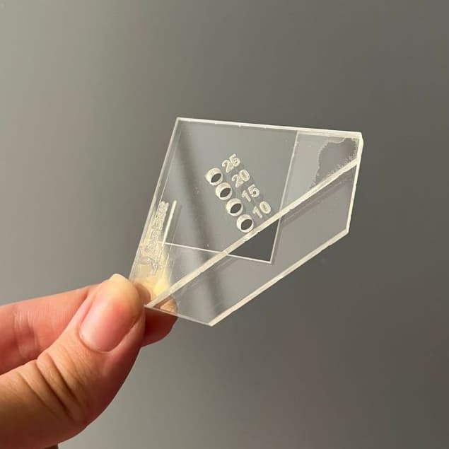 Gabarito Fio de Cabelo Para Ilhós