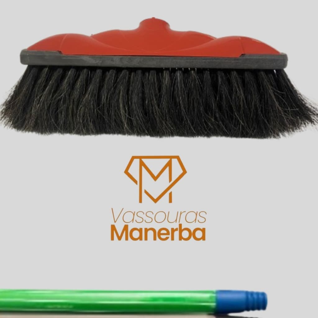 VASSOURA VERONA COMFORT (PELO ANIMAL) COM CABO (RODO, VASSOURA, CABO, LIMPEZA)