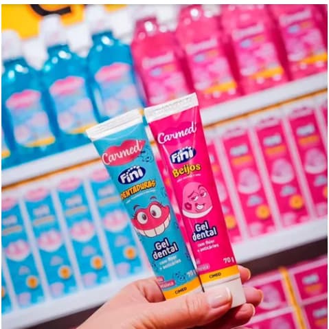 Pasta de Dente Fini Creme Dental Gel 70g com Flúor Carmed