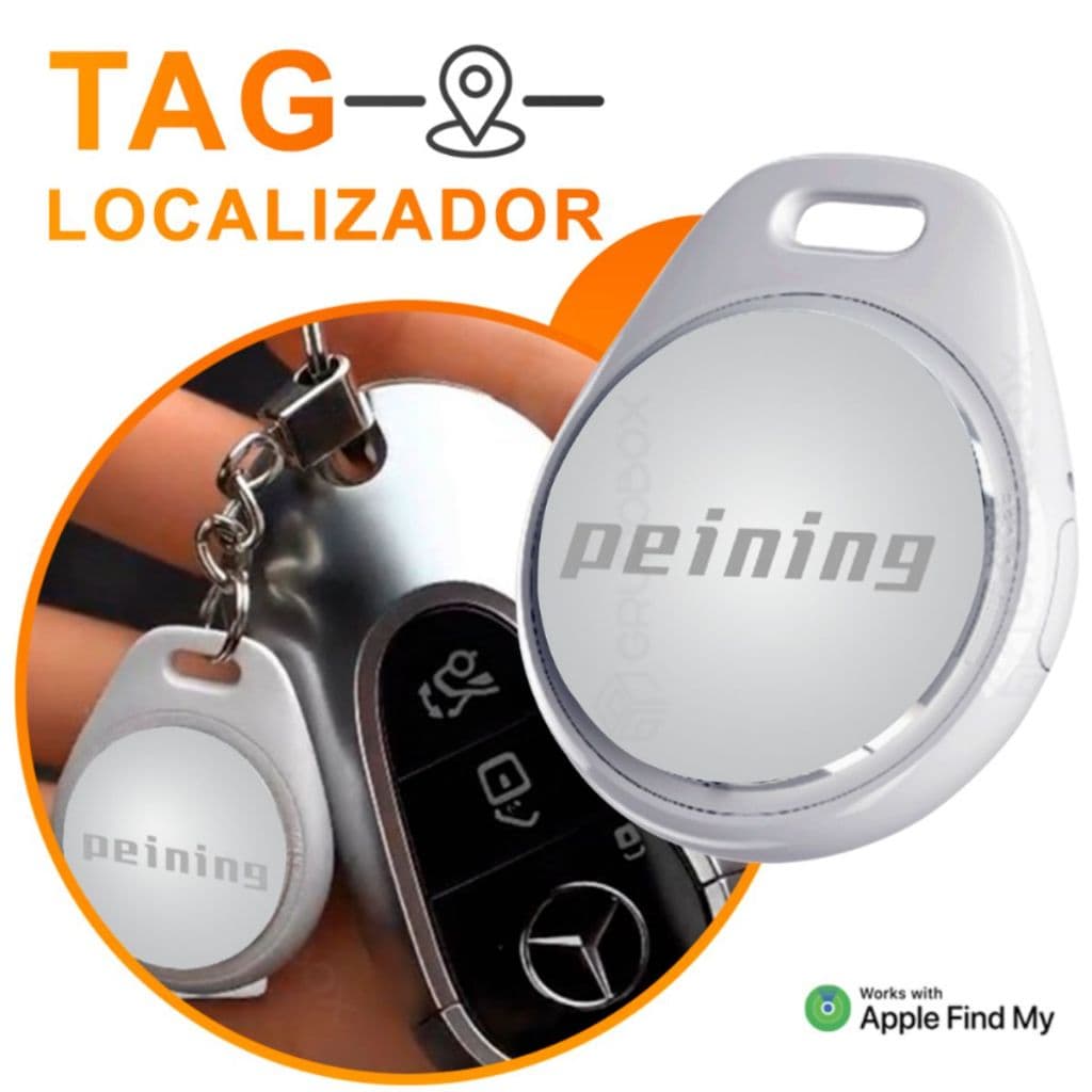 Smart Tag Localizador Rastreador Compatível Apple com Alto Falante Embutido Emite Som