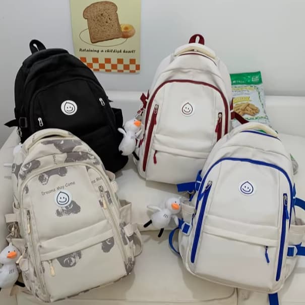 Mochila Feminina Resistente Para Notebook Escolar Trabalho Faculdade Escola Viagem Pato