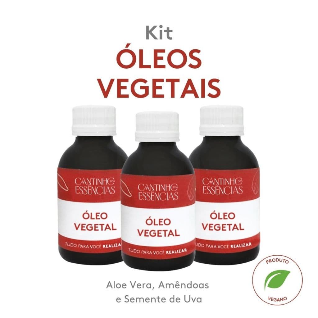 Kit Óleos Vegetais - 3 Unidades de 100ml