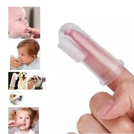 Kit 2x Escovas De Dente Infantil Massageadora  P/ Bebê