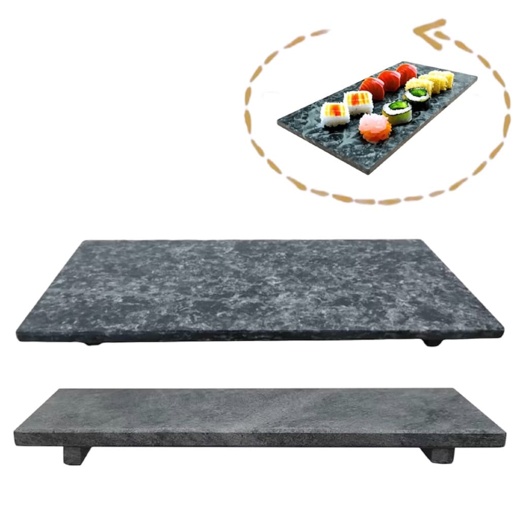 Tábua De Corte Ou Petisqueira De Pedra Sabão 30x15 / 30x10 Retangular Modelo Bandeja
