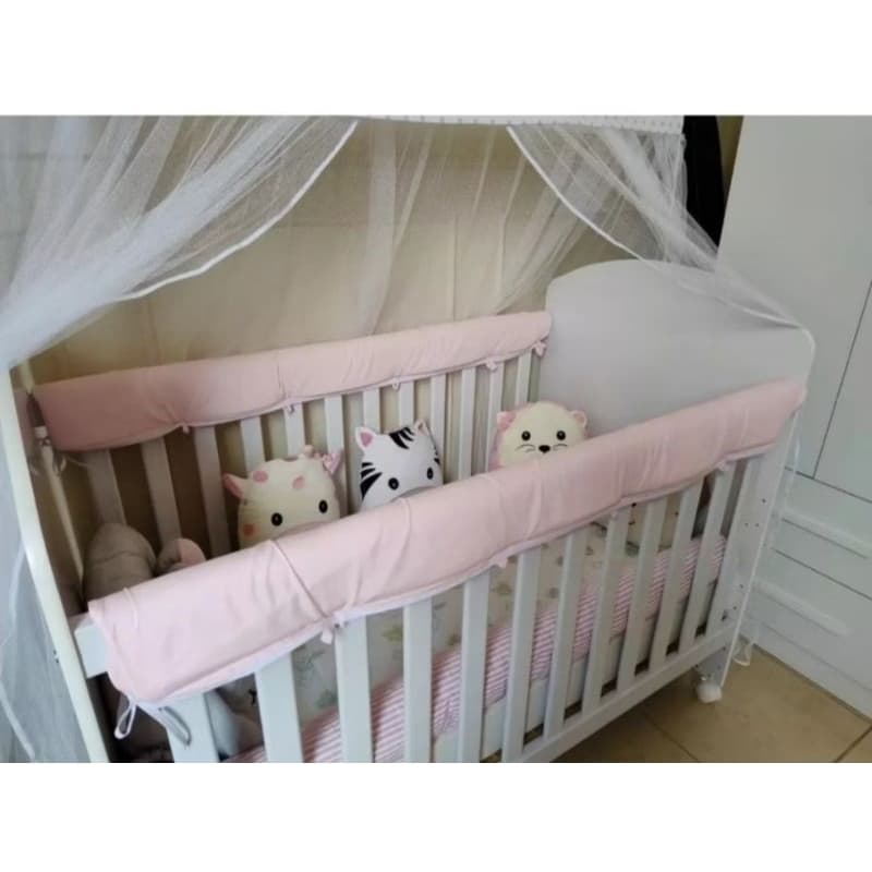 Protetor de grade de berço evita batidas de boca /cobertura de grade menina, menino, nenêm, mamãe,kit berço, grávidez.