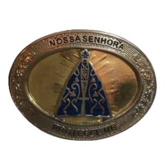 Fivela country nossa senhora unissex cowboy cowgirl para cinto infantil