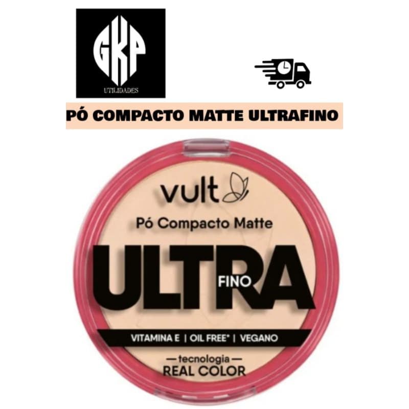 PÓ COMPACTO MATTE ULTRA FINO VULT 9G cada( ESCOLHA O SEU)