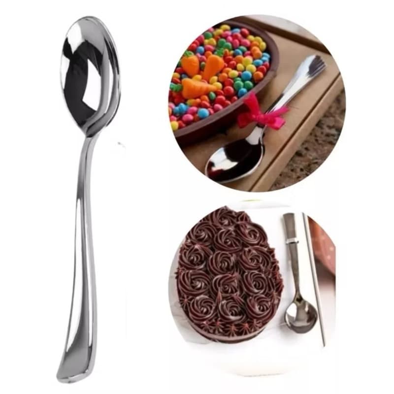 30~ 120 COLHER LUXO PRATA PARA OVO DE PÁSCOA DE COLHER 11 CM TAMANHO P