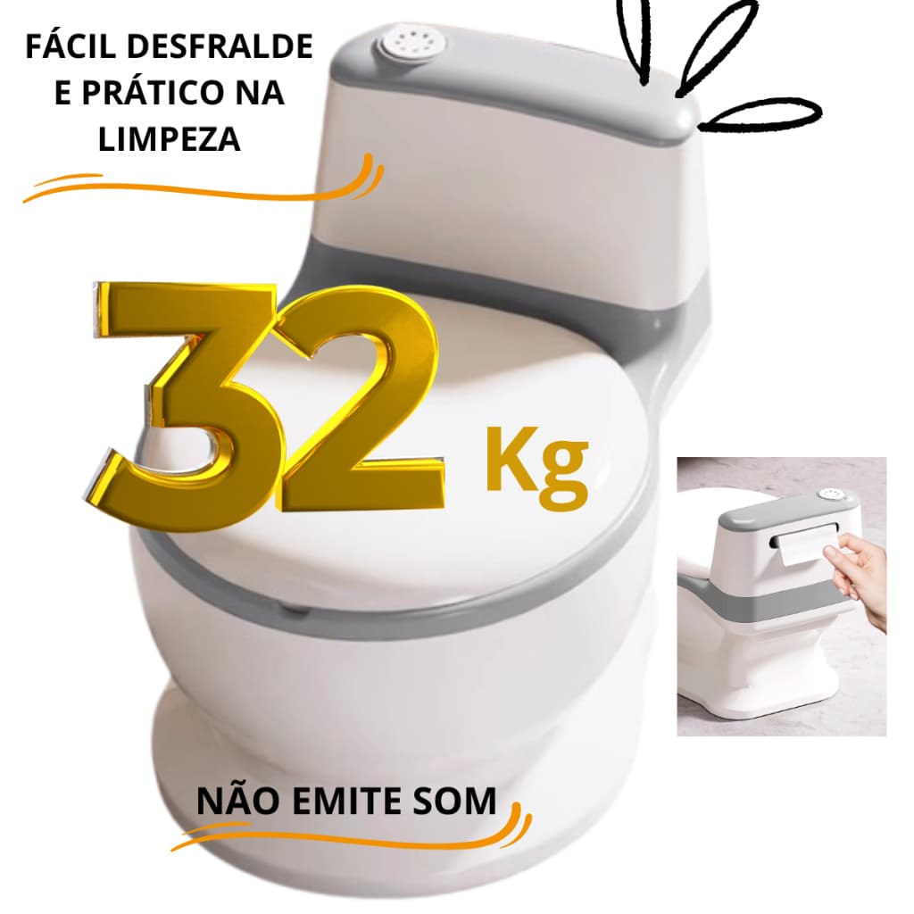 Penico Privadinha Menino Menina Troninho Simulador de Privadinha Assento Redutor Bebê Infantil Desfralde Divertido