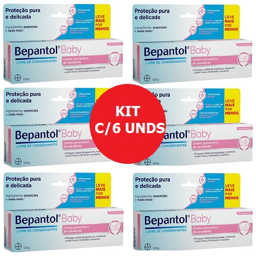 KIT C/06 BEPANTOL BABY CREME 120G