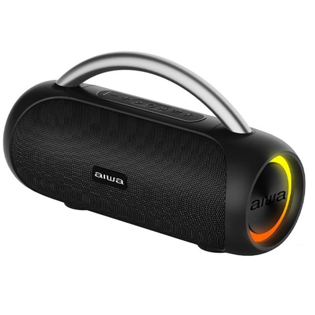Caixa Som Speaker Aiwa AWS10BTB 20 watts RMS com Bluetooth Rádio FM Auxiliar - Preto
