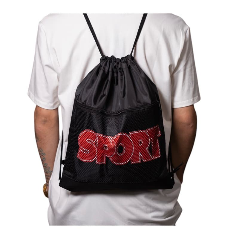 Mochila Saco Academia Esporte Nylon Sacochila Mochila De Cordão Resistente Bag Corrida