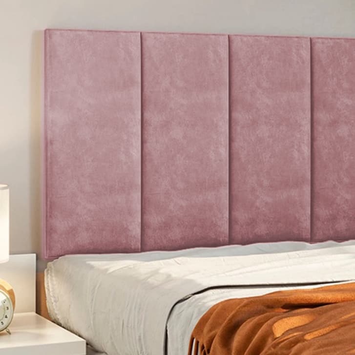 Cabeceira Modular Decorativa Cama Box Varias Opções - Solteiro Casal Queen King - Auto Adesivo Super Confortável