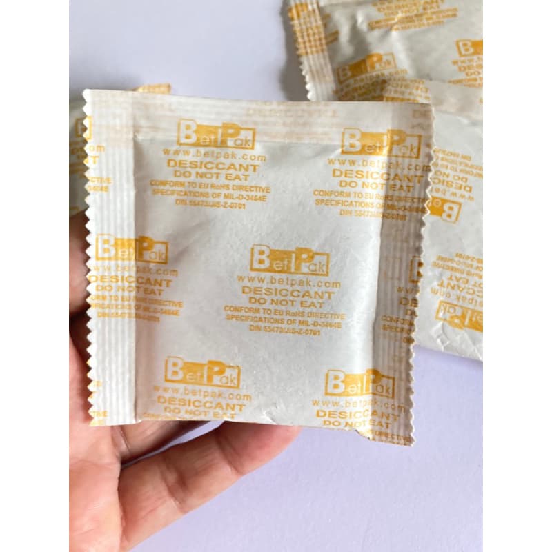 Sílica Gel 5 Sachê 25 grama cada pacotinho ideal guarda roupa e gavetas armários