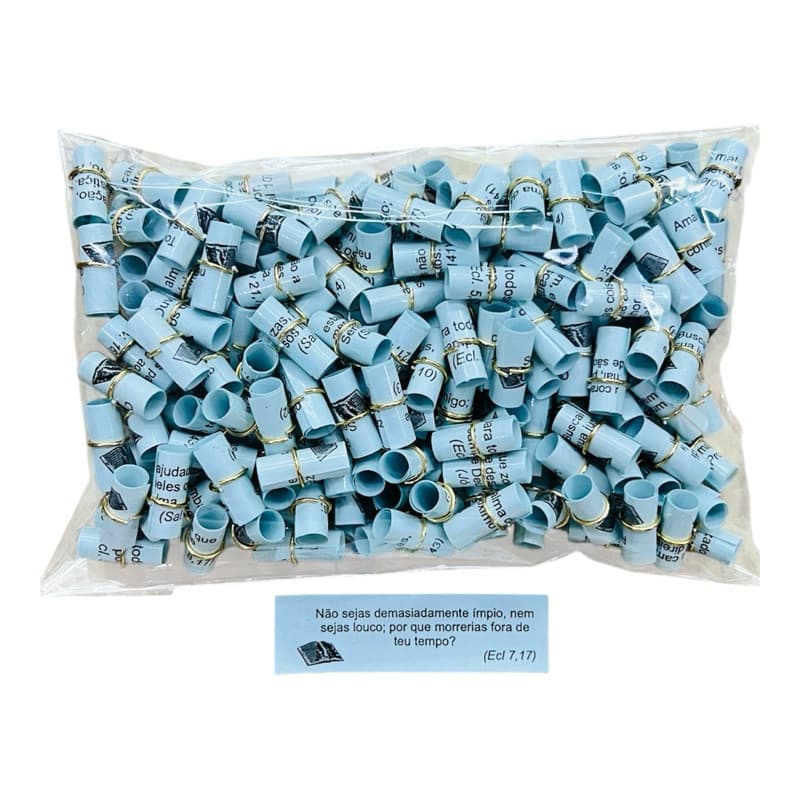 400 enroladinho versículos bíblico  promessa mana azul