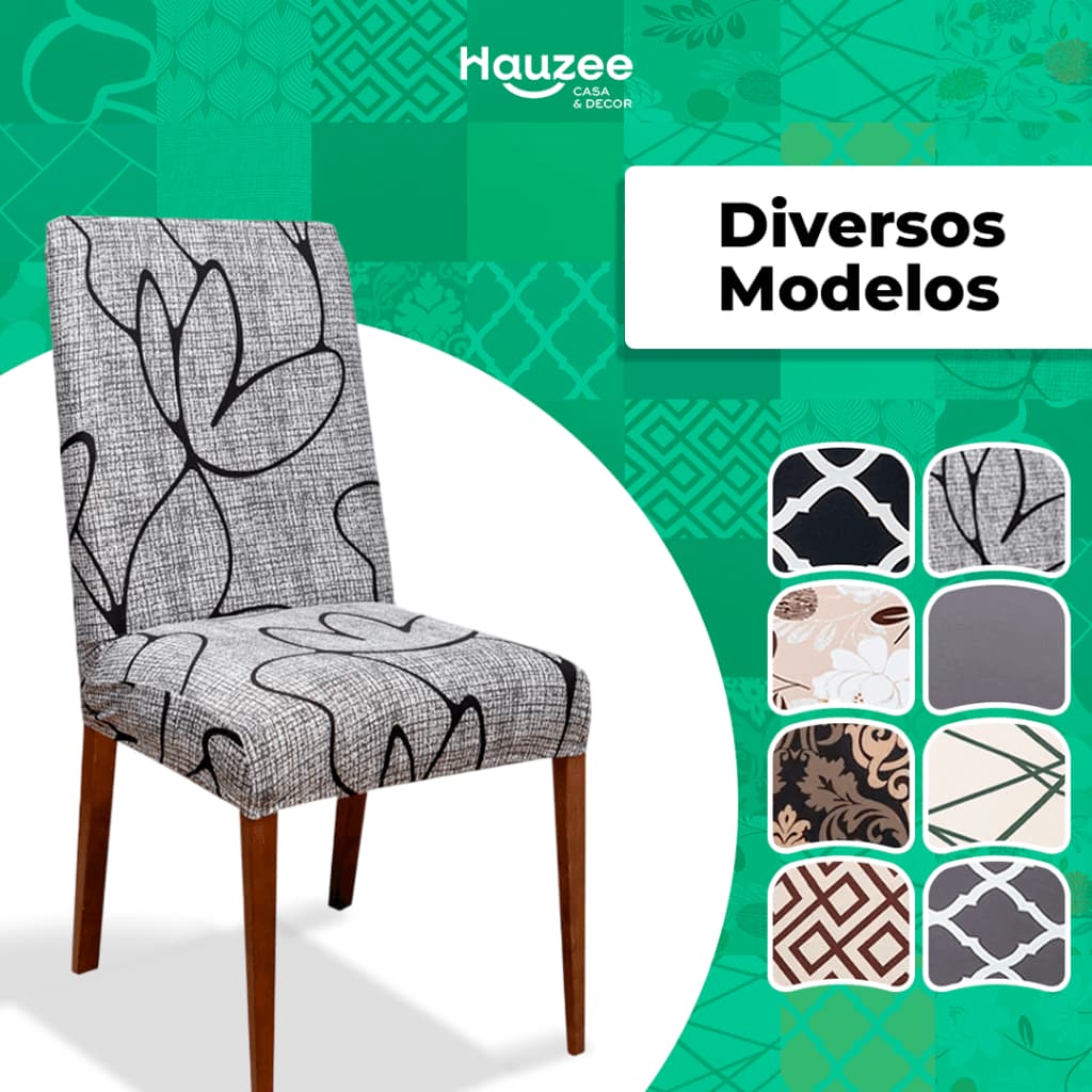 1un Capa para Cadeira de Jantar Tecido Importado Spandex Elástico