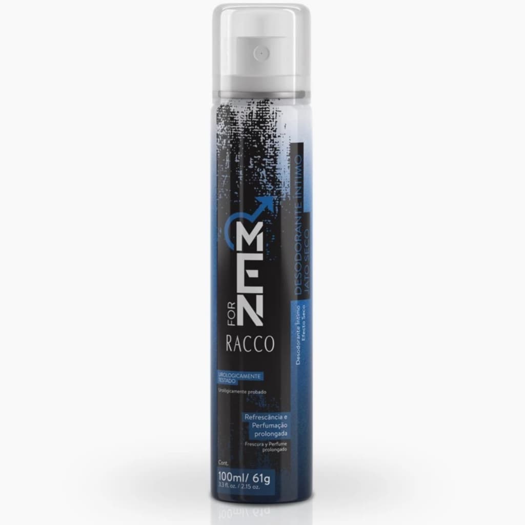 Desodorante Masculino íntimo Para Virilha Jato Seco Refrescante For Men Homem 100ml Racco Original