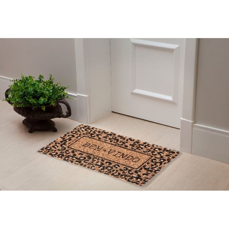 Tapete porta capacho fibra natural de coco promocao