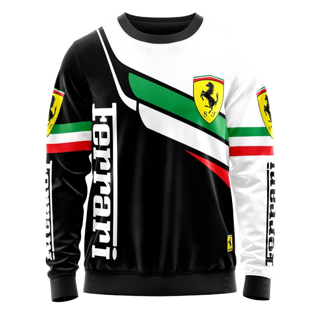 Blusa de Moletom Gola Careca Adulto Ferrari