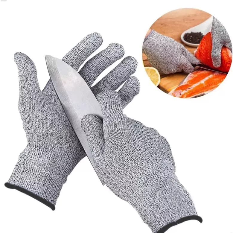 Par de Luvas Anticorte Profissional HPPE –Alta Resistência