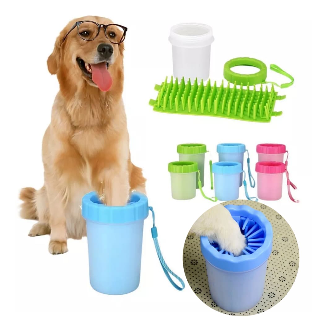 Lava-Patas para Cachorros Limpa Patas De Animais Copo Limpador Limpa Patas Patinhas Cachorro