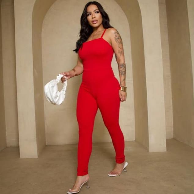 Macacão Femnino Longo De Alçinha