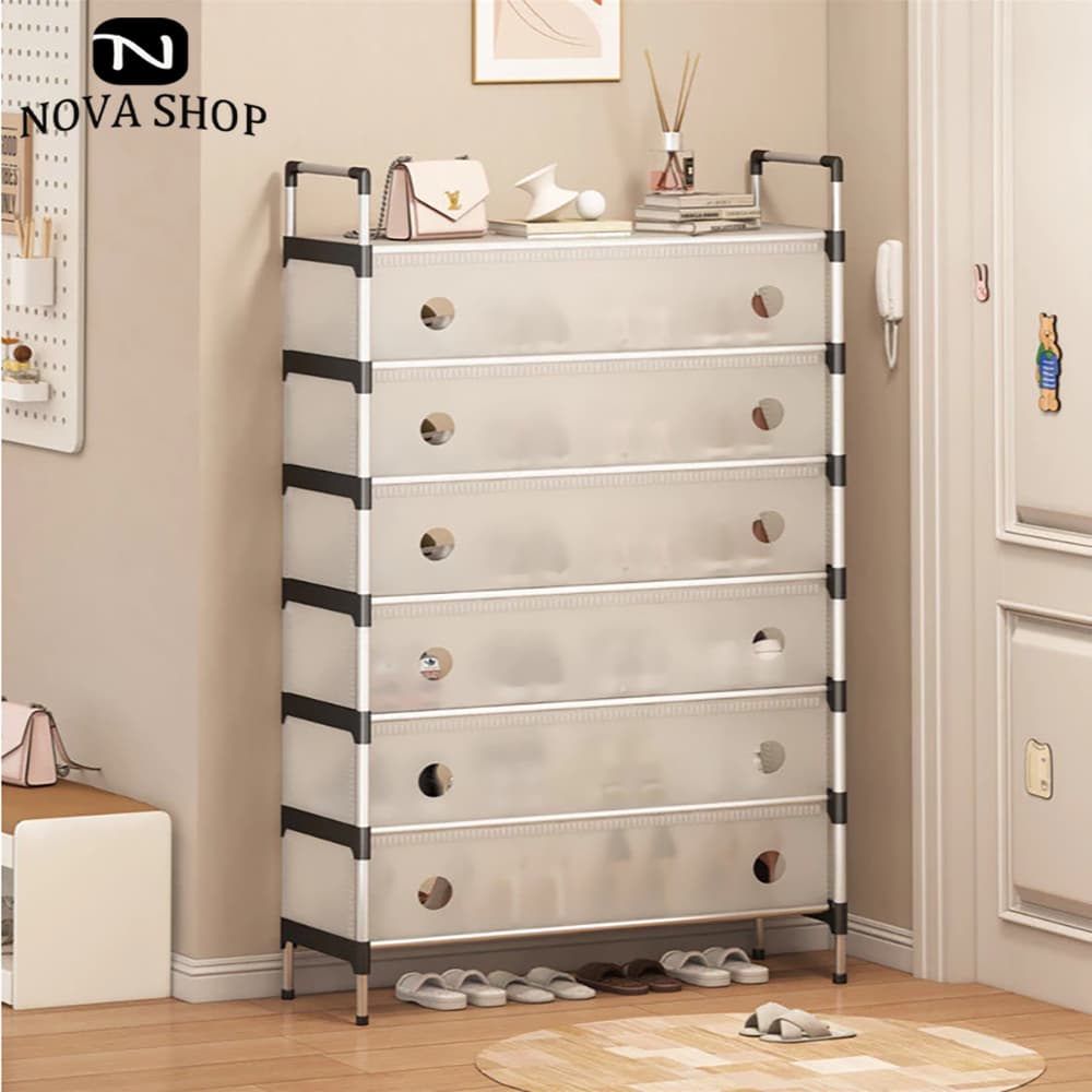 Sapateira Multiuso Para Calçados 5/6/7 Andares Organizador Desmontável armário organizador NOVA SHOP