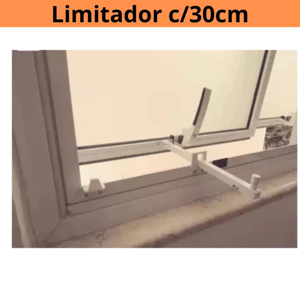 Haste Puxador Janela Maxim Ar De Alumínio Frontal - 30cm