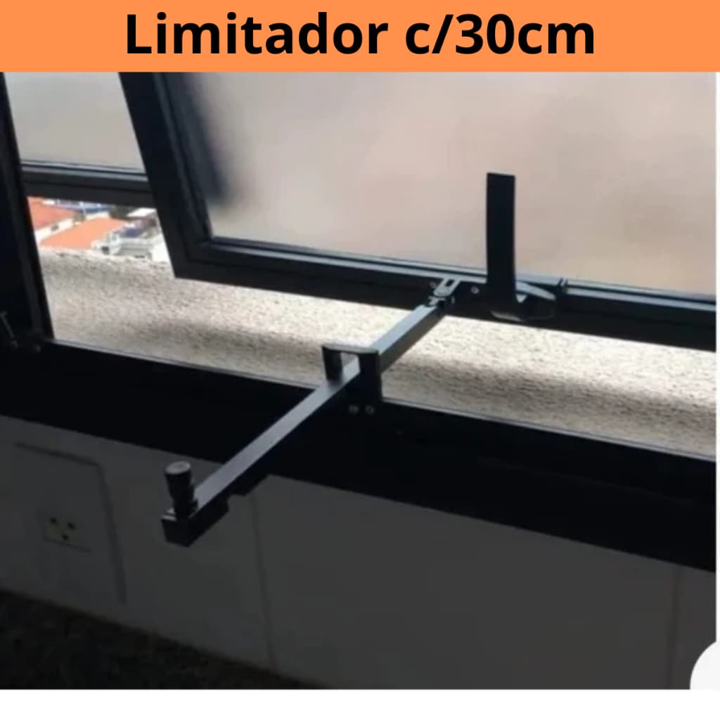 Trava Limitadora Haste Para Janela Basculante 30 Cm