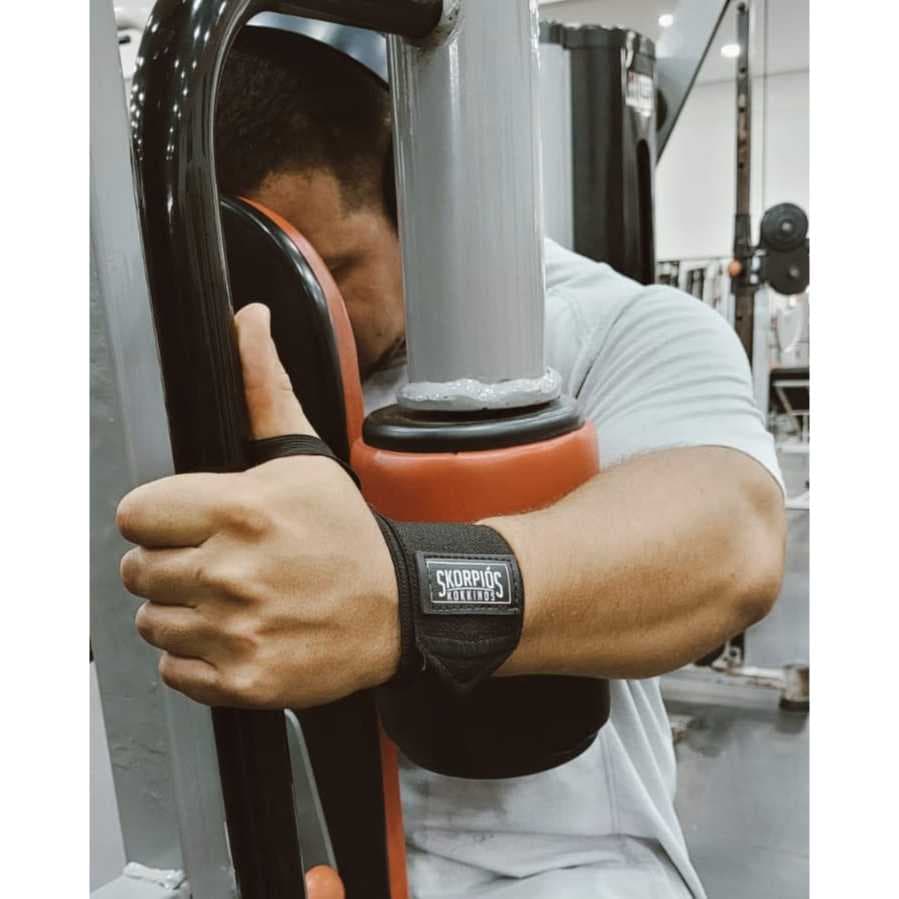 Par de Munhequeiras Reforçadas PRETA