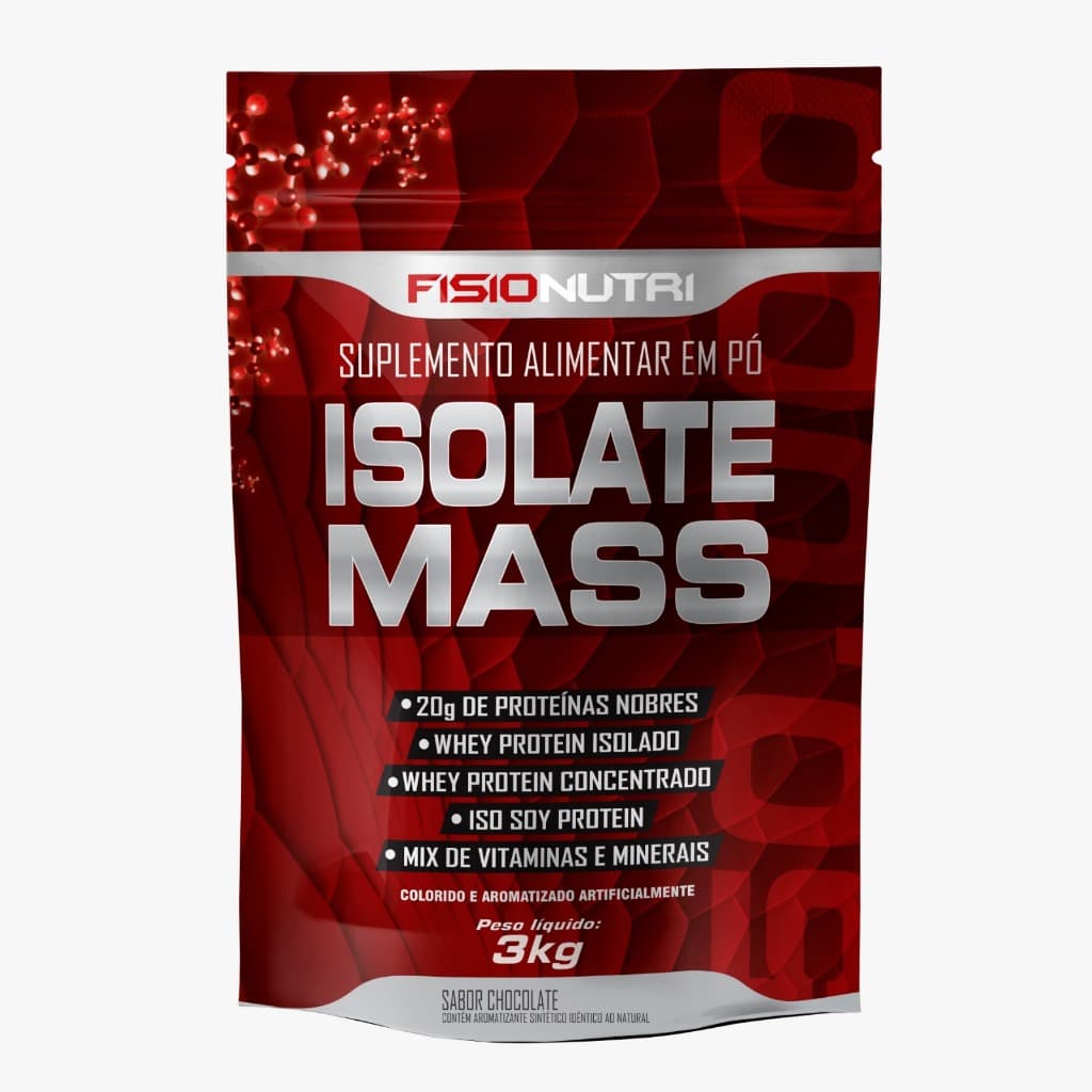 Hipercalórico Massa Isolate Mass 3kg Refil - Fisionutri