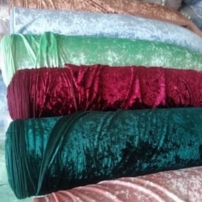 Tecido Veludo Molhado liso (1m x 1,50m) Várias cores!!!
