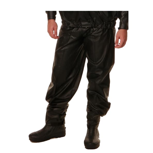 Calça Capa de Chuva CR Luxo PVC Masculino - Preto