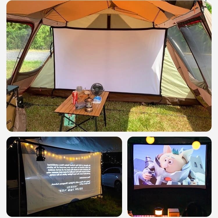 Tela Do Projetor 16 : 9 Em Poliéster Para Projeção, Frontal E Traseira