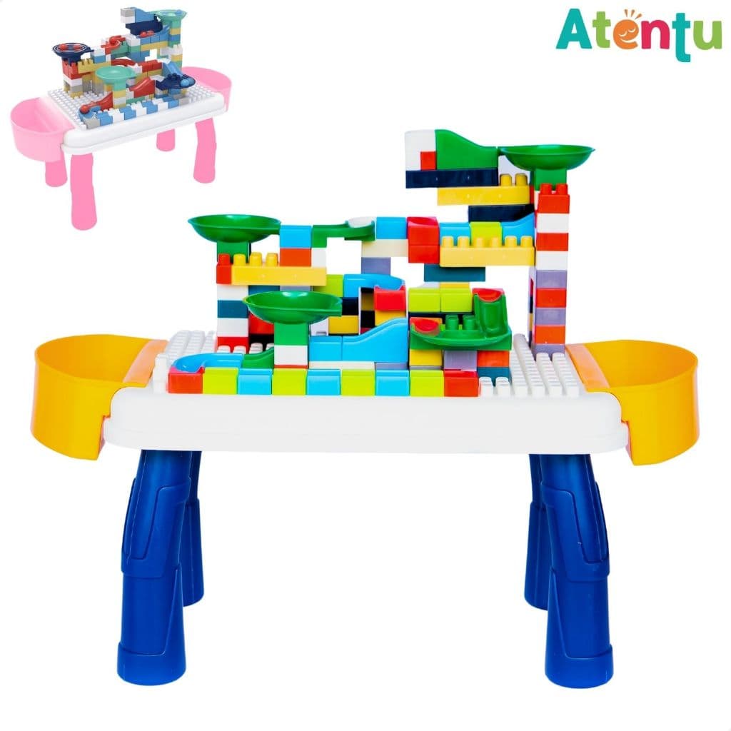 Mesa Infantil Para Atividades Interativas Com Blocos de Montar