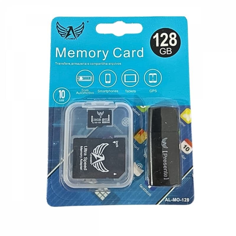 Cartão de Memória mas adaptador USB 128GB/16GB/64GB/32GB/8GB Altomex