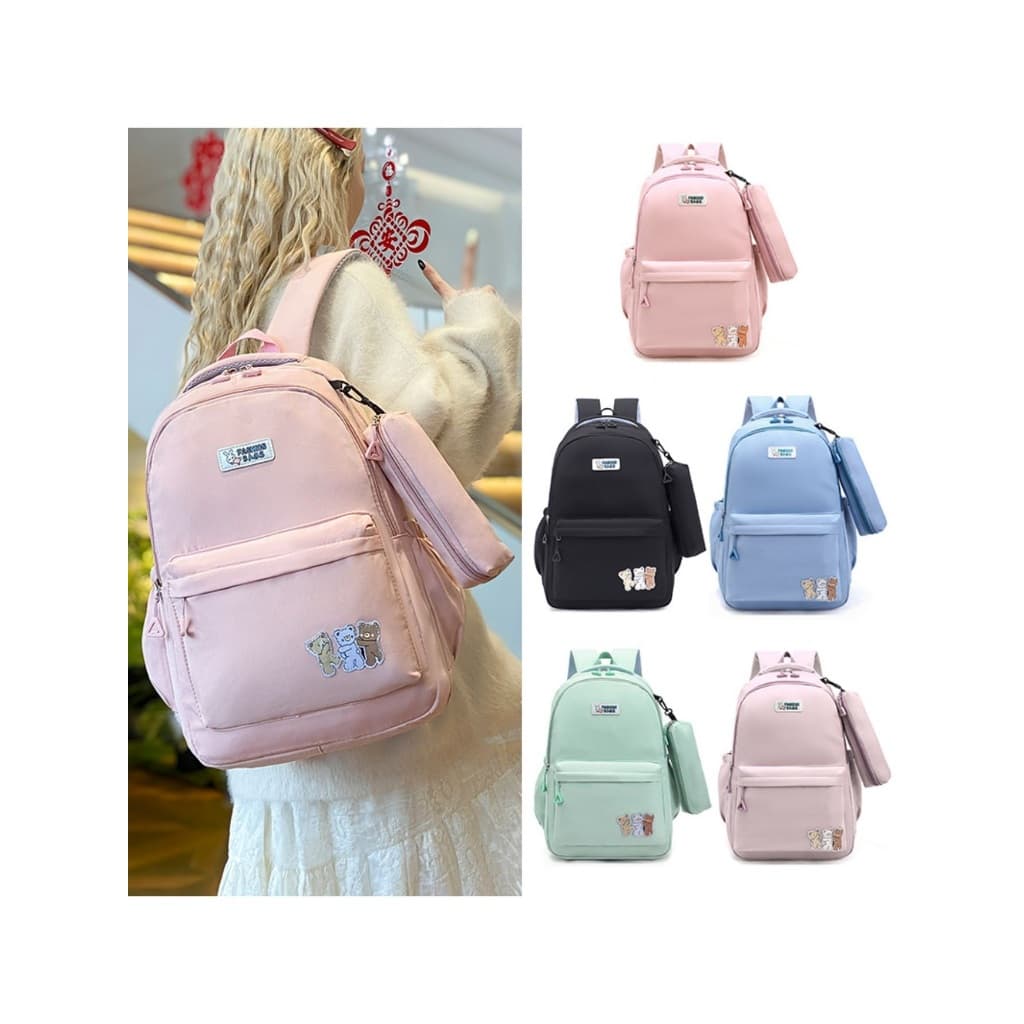 Mochila Unissex para Viagem Escolar Passeio Coreano Grande Capacidade Impermeável