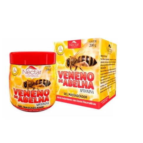 Kit 06 Gel Massageador Abelha Néctar Pote 200ml