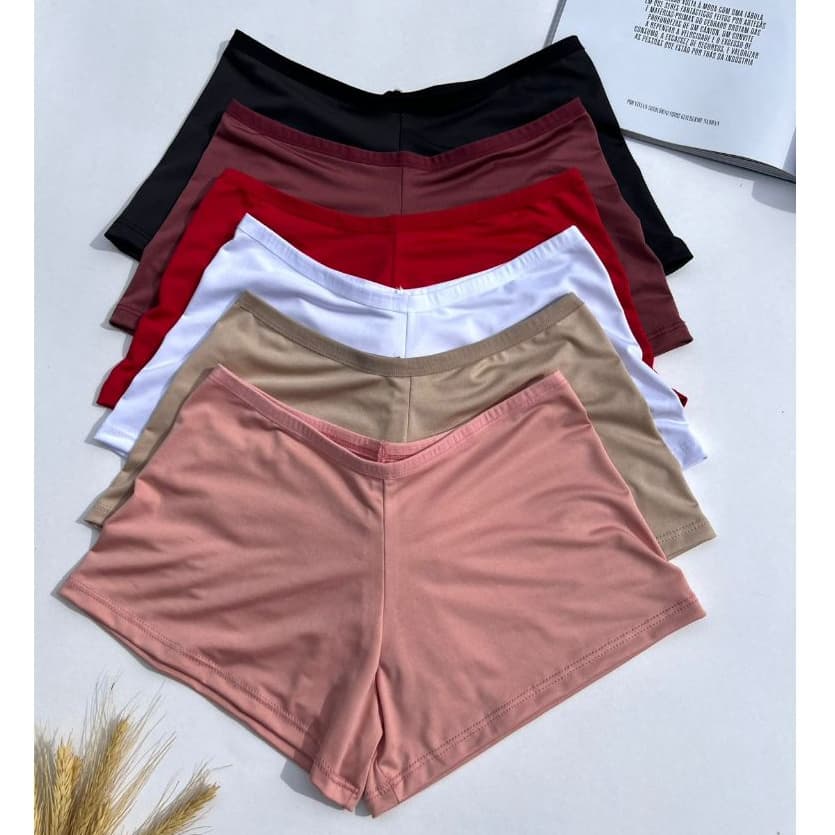 Kit Calcinha Shortinho Cueca Boxer Feminina Conforto Lingerie Moda Intima