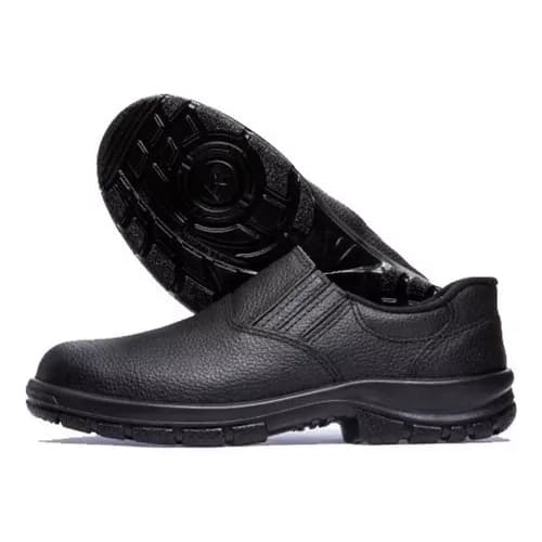 Sapato de Segurança EPI Elástico Couro com Bico de Pvc CA: 43589