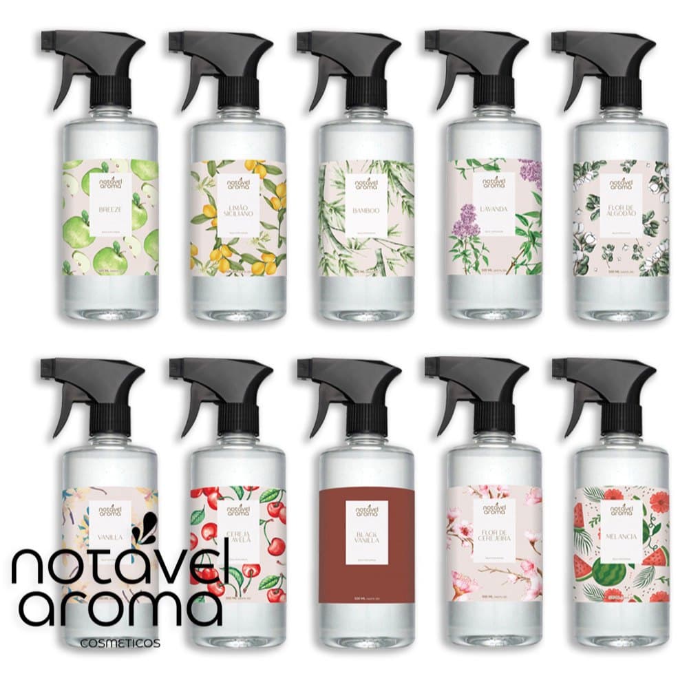 Agua Perfumada Aromatizador de Ambiente Home Spray para Tecidos e Roupas 500ml - Notavel Aroma