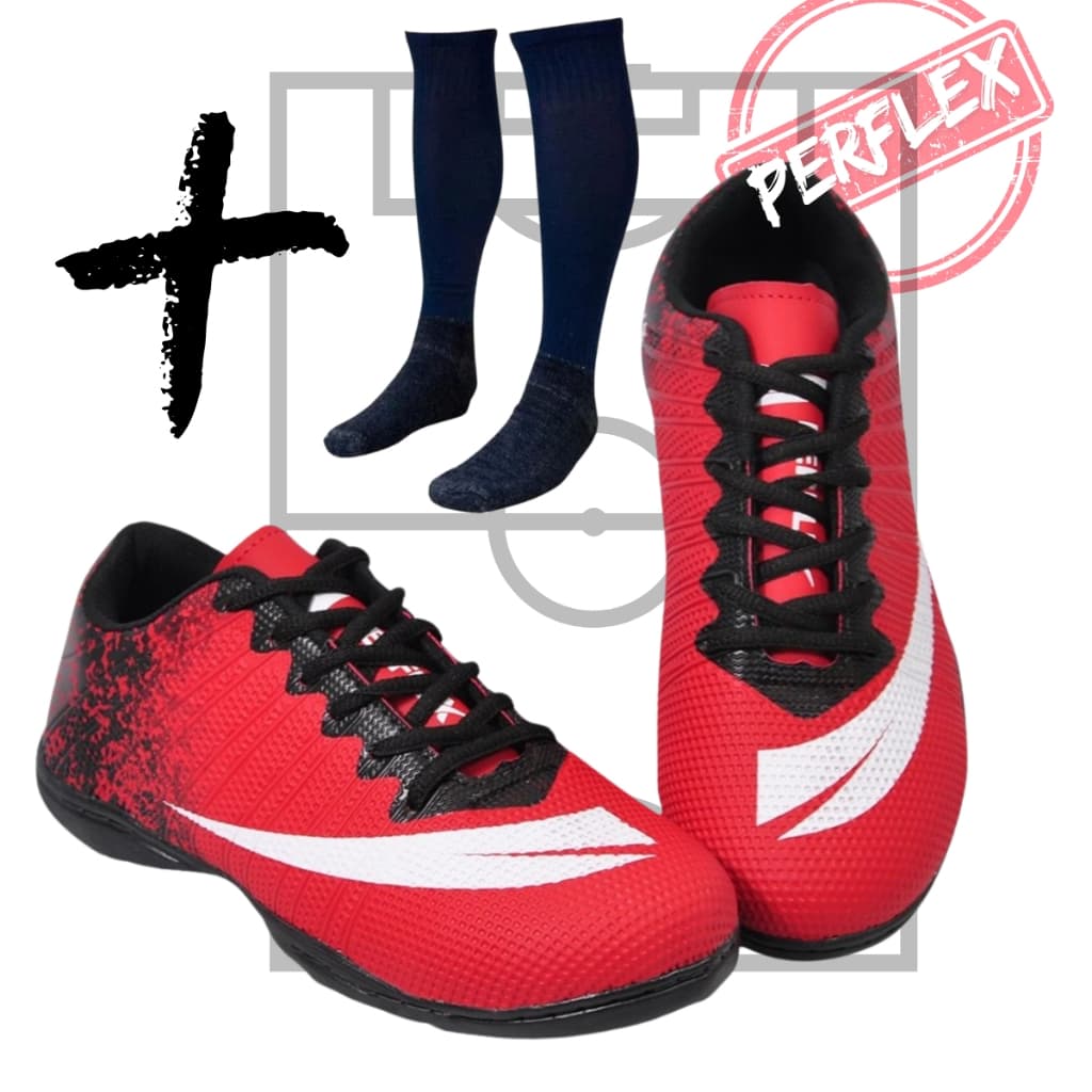 Chuteira FUTSAL Quadra Adulto Infantil  com MEIÃO Colada e Costurada Promoção