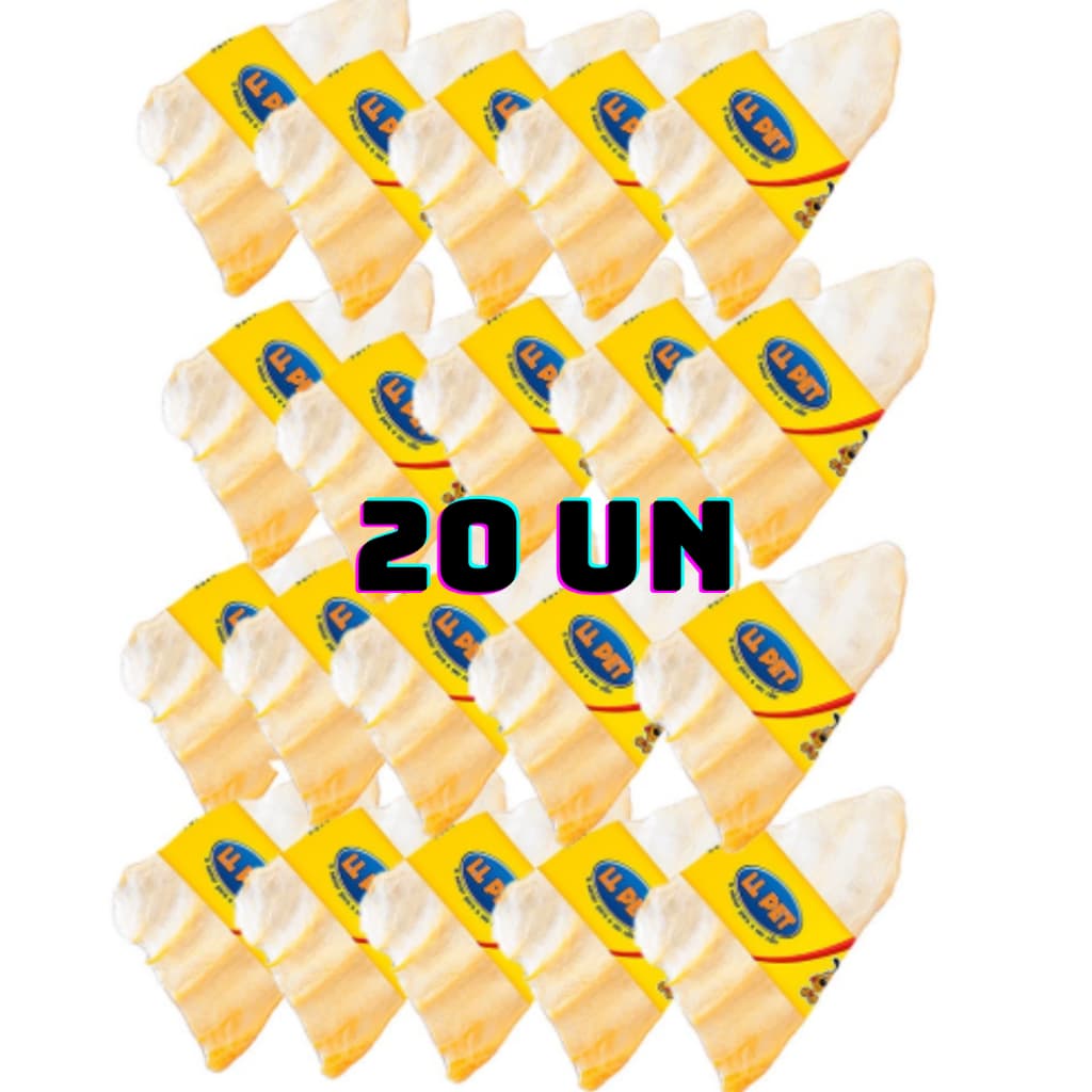 Kit 20 Orelhas Bovinas Para Cães LL Pet