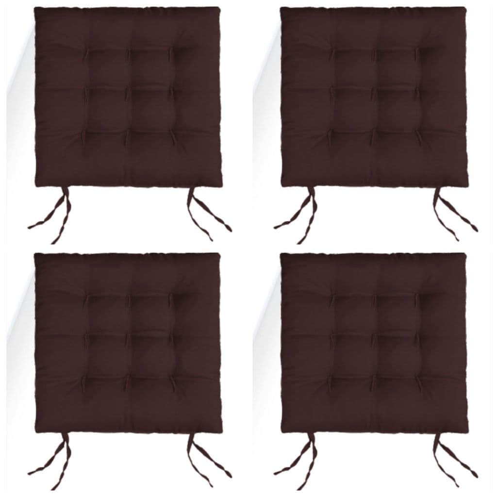 Kit com 4 Almofadas Futons - Assento de cadeira 40x40