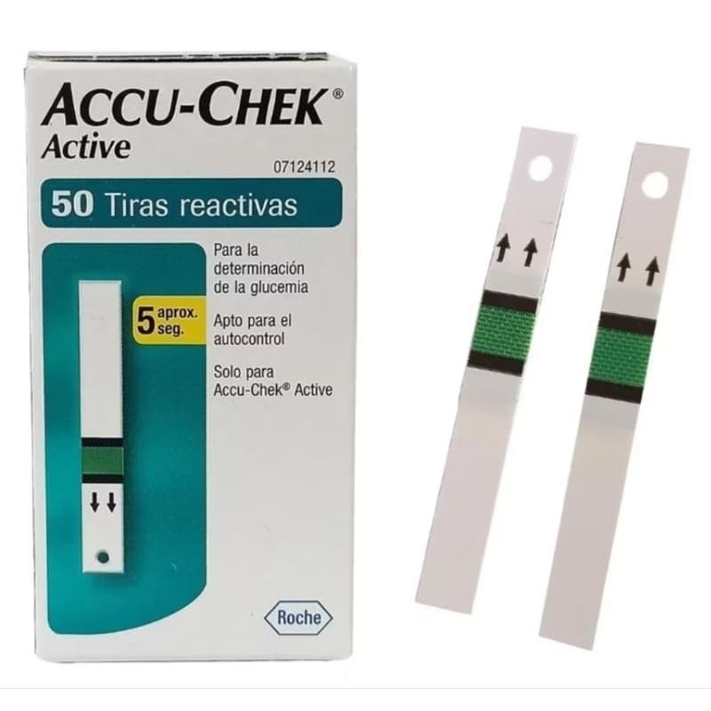 Tiras Pra medir Glicose Accu Chek Active  50un