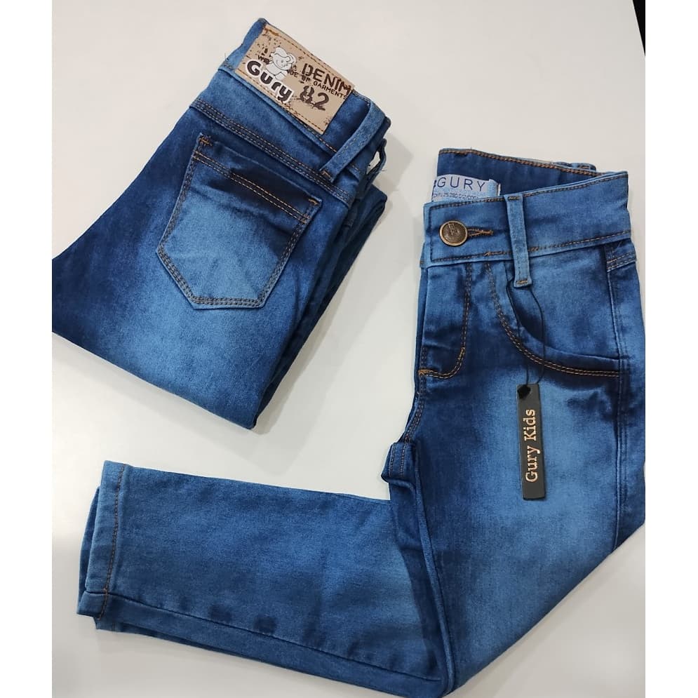 Calça Jeans  Infantil  Clara Menino Com Regulagem