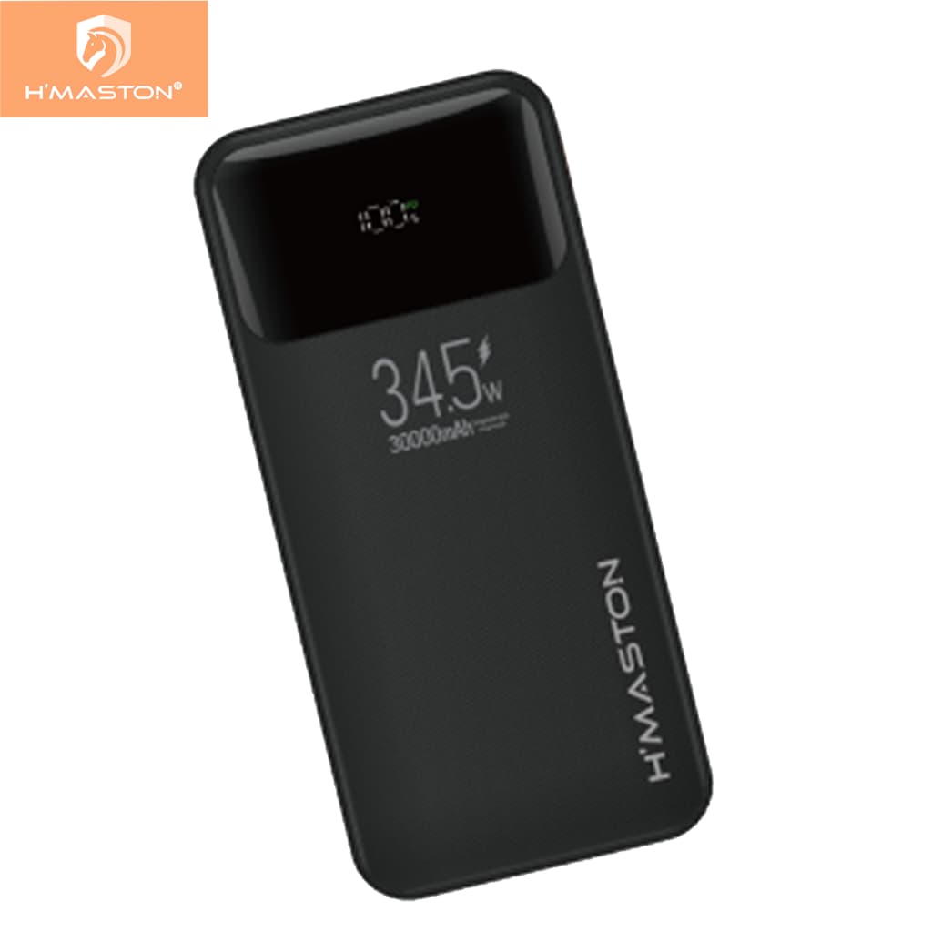 H'maston YD-57 power bank 30000mah carregador portátil de banco de potência de 34.5W Vem Com 4 Fios